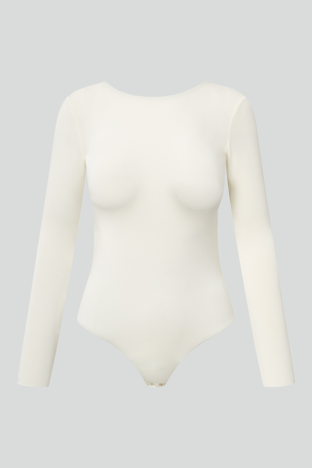 Body z V na plecach ecru - obrazek 4